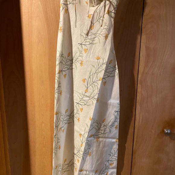 VRG GRL MATILDA LINEN BIAS CUT MAXI DRESS FLORETTE - Picture 4 of 4
